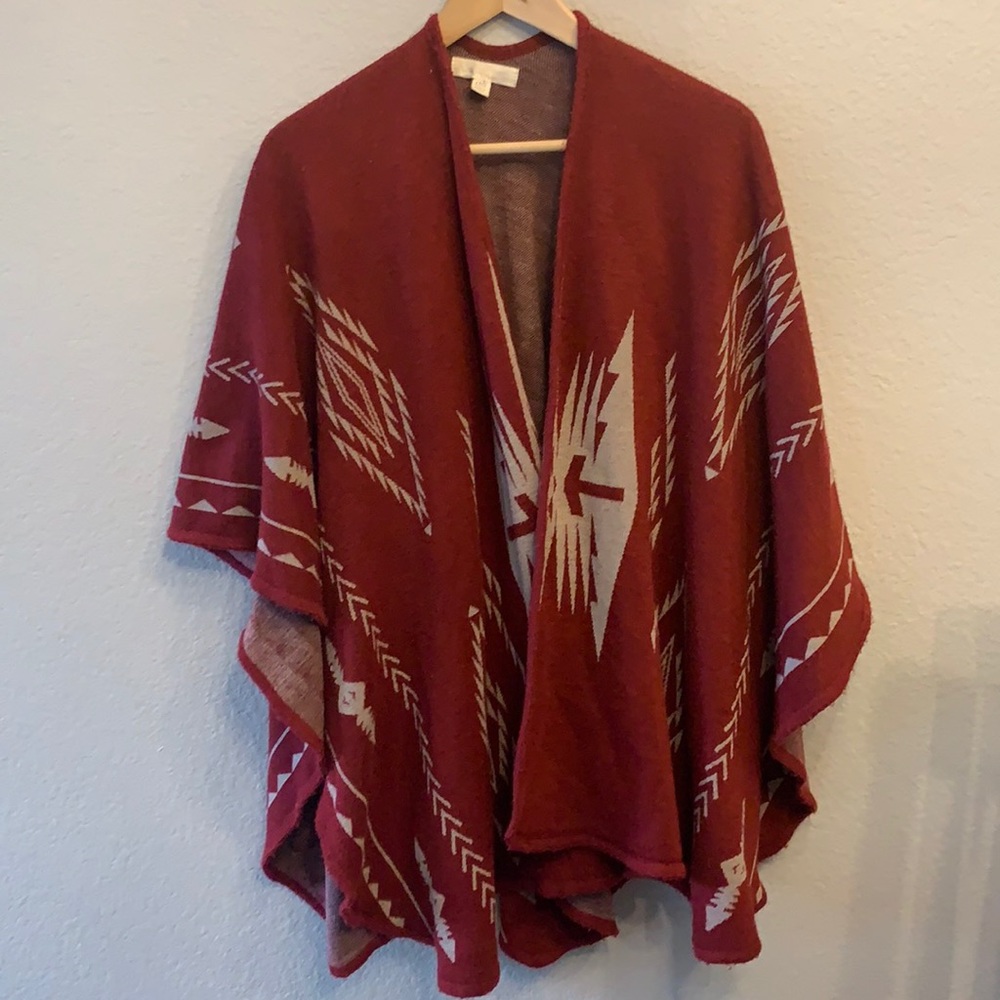 Beautiful red wrap for fall